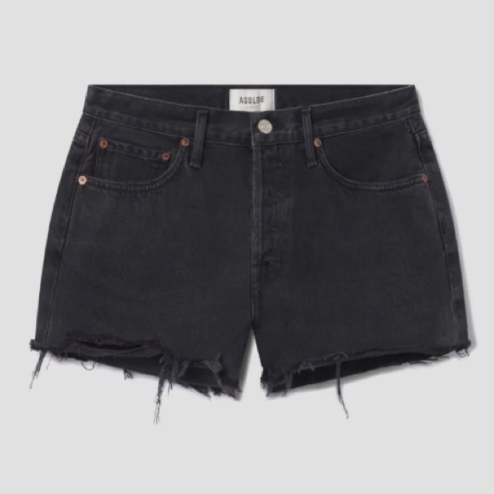 AGOLDE Parker Vintage Cut Off Short - Black